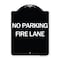 Signmission Pavement Stencil No Parking Fire Lane Heavy-Gauge Aluminum Sign, 24" x 18", BW-1824-24610 A-DES-BW-1824-24610 - alternate 1